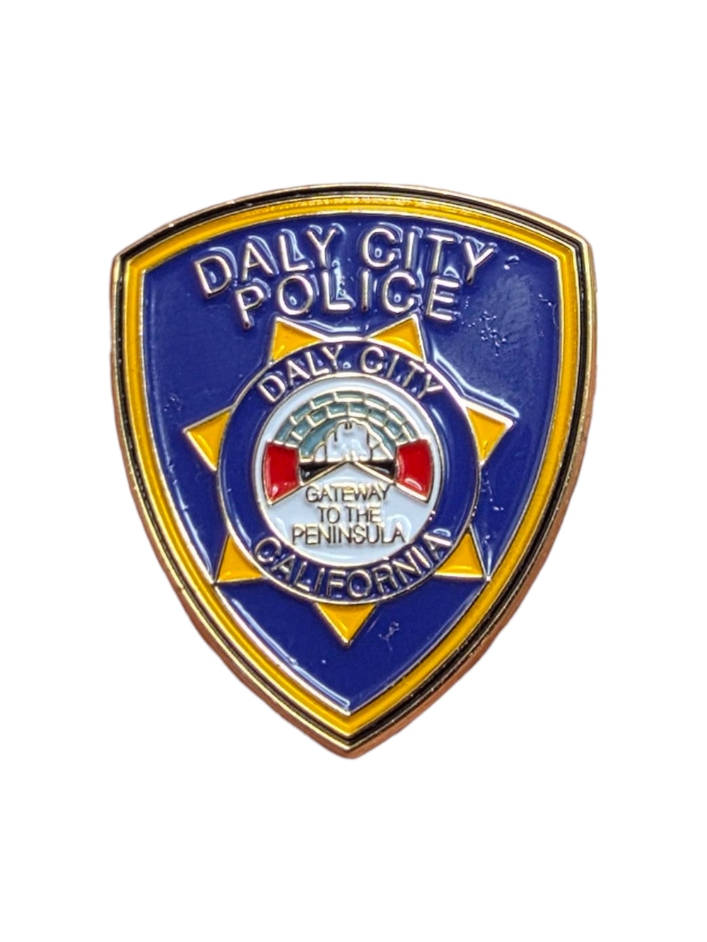 Vintage Police Officer Daly City California Police Lapel Pin 1"